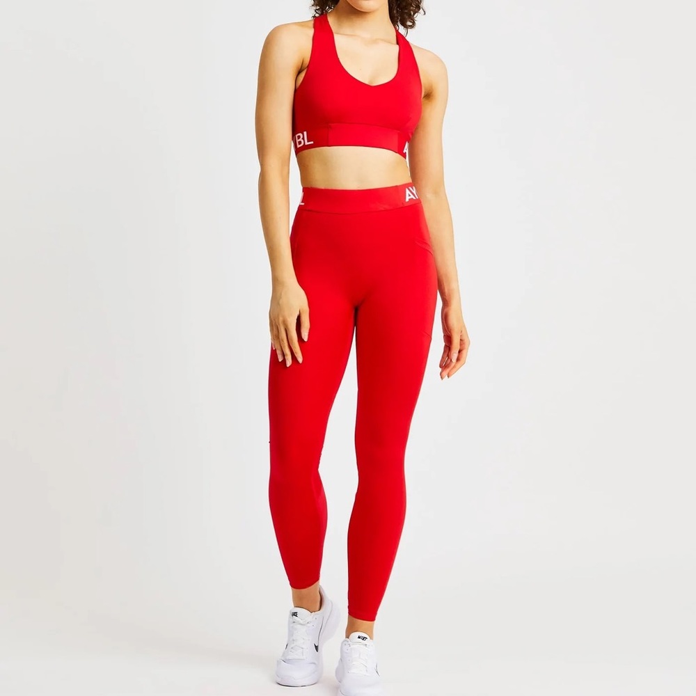 Red set medium brand new Aybl legging and sports bra